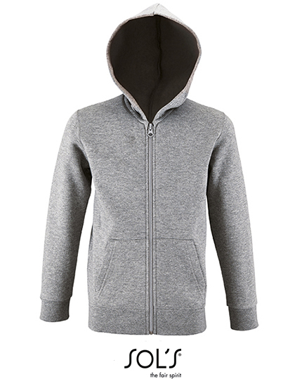 Kids´ Zip Hoodie Stone